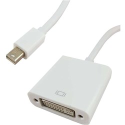 Shintaro Mini DisplayPort To DVI Adapter White