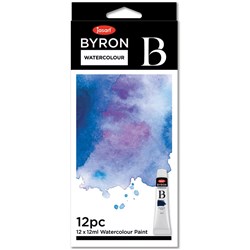 Jasart Byron Watercolour Paint 12ml Set of 12