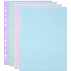 Marbig Soft Touch Binder Display Book A4 10 Pocket Pastel Assorted Box Of 24