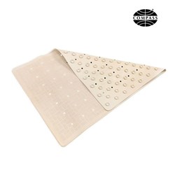 Compass Rubber Bath Mat Small 570W x 340mmL White