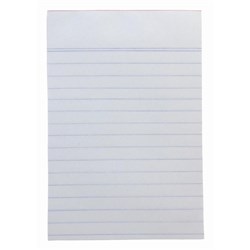 Writer 6 x 4 Bank Office Pad 100 Sheet Ruled White