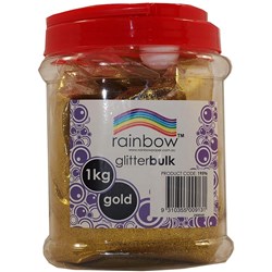 Rainbow Glitter Bulk Jar Gold 1kg