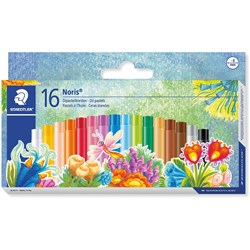 Staedtler 241 Nc16 Noris Club Oil Pastels 16 Assorted Colour