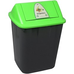 Italplast Waste Separation Bin 32 Litres Organics Green