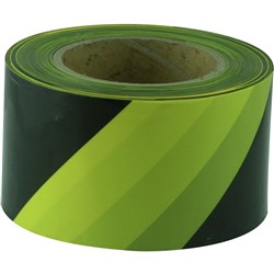 Maxisafe Barricade / Barrier Tape 75mm x 100m Yellow And Black