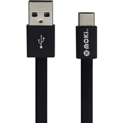 Moki Type-C To USB SynCharge Cable 90cm Black